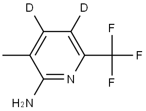 3-methyl-6-(trifluoromethyl)pyridin-4,5-d2-2-amine Struktur