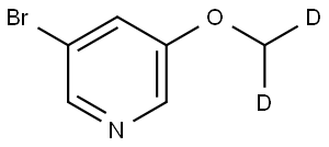 3-bromo-5-(methoxy-d2)pyridine Struktur