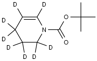 tert-butyl 3,4-dihydropyridine-1(2H)-carboxylate-2,2,3,3,4,4,5,6-d8 Struktur