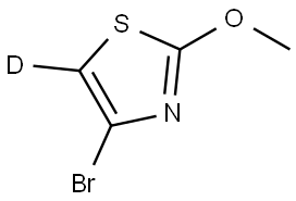 4-bromo-2-methoxythiazole-5-d Struktur