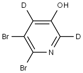 5,6-dibromopyridin-2,4-d2-3-ol Struktur