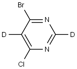 4-bromo-6-chloropyrimidine-2,5-d2 Struktur