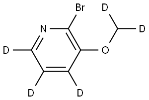 2-bromo-3-(methoxy-d2)pyridine-4,5,6-d3 Struktur