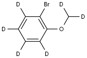 1-bromo-2-(methoxy-d2)benzene-3,4,5,6-d4 Struktur