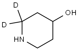 piperidin-2,2-d2-4-ol Struktur