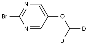 2-bromo-5-(methoxy-d2)pyrimidine Struktur