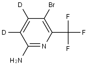 5-bromo-6-(trifluoromethyl)pyridin-3,4-d2-2-amine Struktur