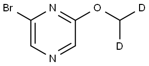 2-bromo-6-(methoxy-d2)pyrazine Struktur