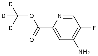 methyl-d3 4-amino-5-fluoropicolinate Struktur