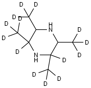 2,3,5,6-tetrakis(methyl-d3)piperazine-2,6-d2 Struktur