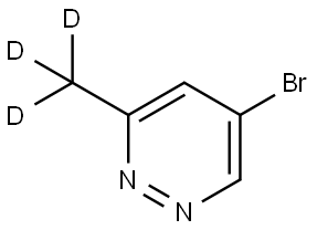 5-bromo-3-(methyl-d3)pyridazine Struktur