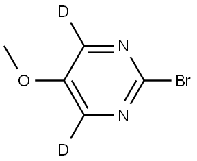 2-bromo-5-methoxypyrimidine-4,6-d2 Struktur