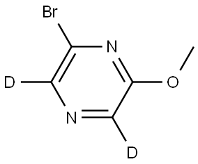 2-bromo-6-methoxypyrazine-3,5-d2 Struktur