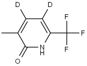 3-methyl-6-(trifluoromethyl)pyridin-2(1H)-one-4,5-d2 Struktur