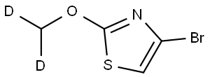 4-bromo-2-(methoxy-d2)thiazole Struktur