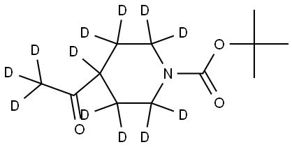 tert-butyl 4-(acetyl-d3)piperidine-1-carboxylate-2,2,3,3,4,5,5,6,6-d9 Struktur