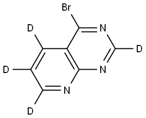 4-bromopyrido[2,3-d]pyrimidine-2,5,6,7-d4 Struktur