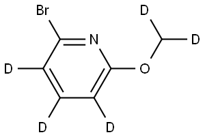 2-bromo-6-(methoxy-d2)pyridine-3,4,5-d3 Struktur