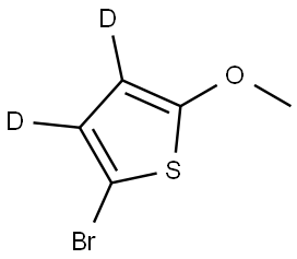 2-bromo-5-methoxythiophene-3,4-d2 Struktur