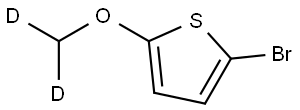 2-bromo-5-(methoxy-d2)thiophene Struktur