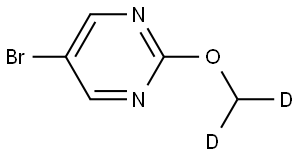 5-bromo-2-(methoxy-d2)pyrimidine Struktur