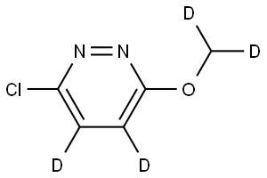 3-chloro-6-(methoxy-d2)pyridazine-4,5-d2 Struktur