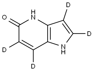 1H-pyrrolo[3,2-b]pyridin-2,3,6,7-d4-5-ol Struktur