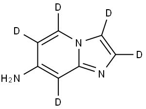 imidazo[1,2-a]pyridin-d5-7-amine Struktur