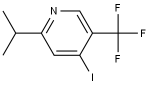 4-iodo-2-isopropyl-5-(trifluoromethyl)pyridine Struktur