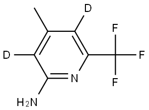 4-methyl-6-(trifluoromethyl)pyridin-3,5-d2-2-amine Struktur