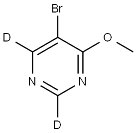 5-bromo-4-methoxypyrimidine-2,6-d2 Struktur