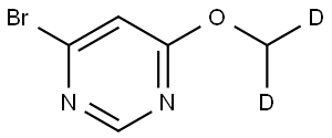 4-bromo-6-(methoxy-d2)pyrimidine Struktur