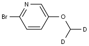 2-bromo-5-(methoxy-d2)pyridine Struktur