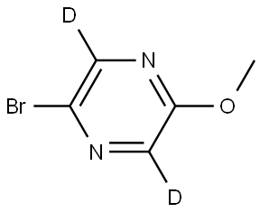 2-bromo-5-methoxypyrazine-3,6-d2 Struktur