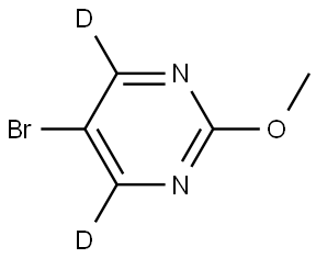 5-bromo-2-methoxypyrimidine-4,6-d2 Struktur