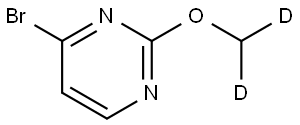 4-bromo-2-(methoxy-d2)pyrimidine Struktur