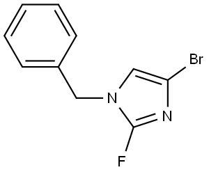 1-benzyl-4-bromo-2-fluoro-1H-imidazole Struktur