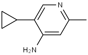 5-cyclopropyl-2-methylpyridin-4-amine Struktur