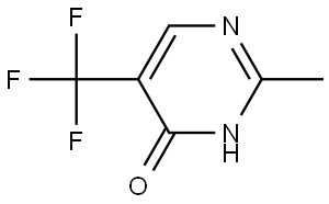 2-methyl-5-(trifluoromethyl)pyrimidin-4-ol Struktur