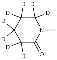 1-methylpiperidin-2-one-3,3,4,4,5,5,6,6-d8 Struktur