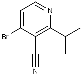 4-bromo-2-isopropylnicotinonitrile Struktur