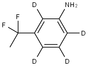 3-(1,1-difluoroethyl)benzen-2,4,5,6-d4-amine Struktur