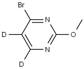 4-bromo-2-methoxypyrimidine-5,6-d2 Struktur