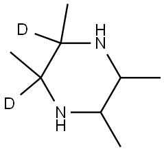 2,3,5,6-tetramethylpiperazine-2,3-d2 Struktur