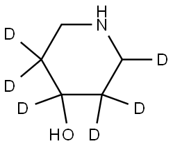 piperidin-2,3,3,4,5,5-d6-4-ol Struktur