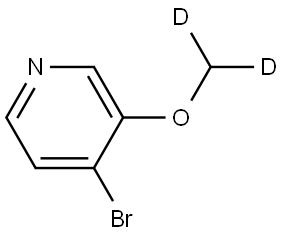 4-bromo-3-(methoxy-d2)pyridine Struktur