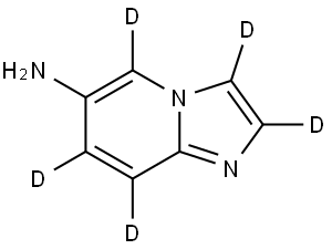 imidazo[1,2-a]pyridin-d5-6-amine Struktur