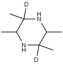 2,3,5,6-tetramethylpiperazine-2,5-d2 Struktur