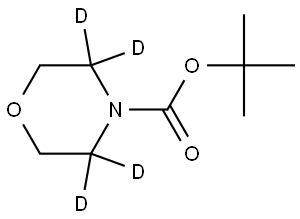 tert-butyl morpholine-4-carboxylate-3,3,5,5-d4 Struktur