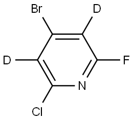 4-Bromo-2-chloro-6-fluoropyridine-d2 Struktur